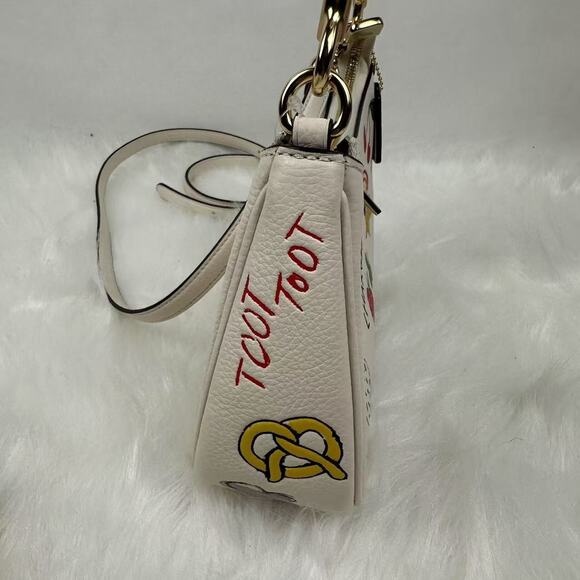 Coach Teri Shoulder & Crossbody Bag With Sketch Print In Chalk Multi CAK17 NWT - Picture 4 of 14